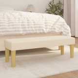 Cumpara ieftin Banca, crem, 100x30x30 cm, textil