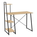 Cumpara ieftin Birou cu rafturi Deckstor, Pako World, Stejar, 102x50x117 cm