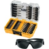 Set insurubare DT70703, 47 accesorii si ochelari protectie, DeWalt