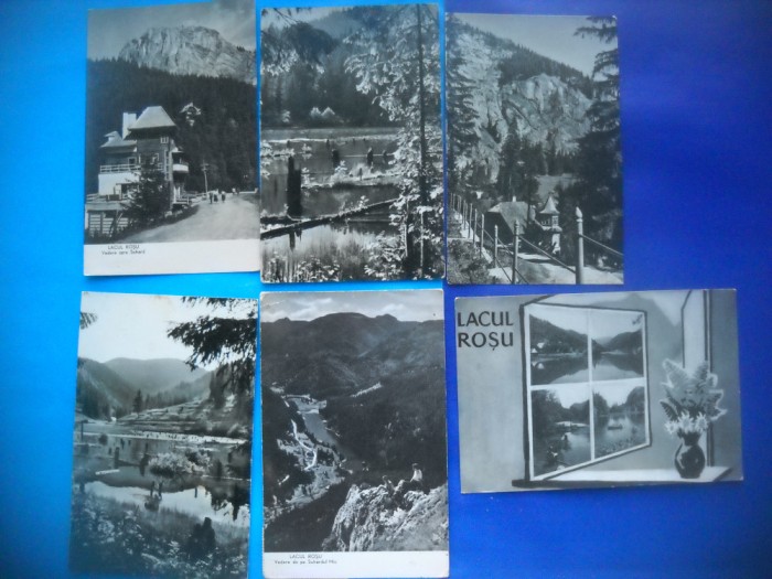HOPCT LOT NR 208 LACUL ROSU - JUD HARGHITA -6 CARTI POSTALE-RPR-CIRCULATE