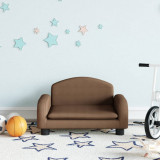 Canapea pentru copii, maro, 50x40x30 cm, material textil GartenMobel Dekor, vidaXL