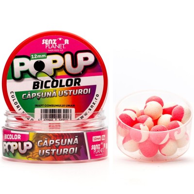 Pop Up Bicolor Senzor Planet Capsuna &amp;amp; Usturoi, 12mm, 25g foto