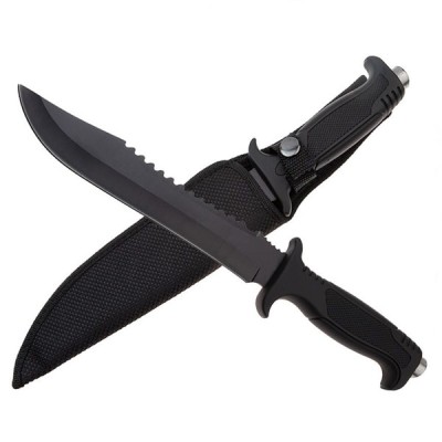 Cutit tactic, IdeallStore&amp;reg;, Military Combat, 34 cm, Negru foto