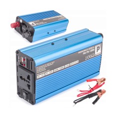 Convertor de tensiune auto, invertor tensiune 12V 230V 1200 W, Powermat