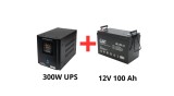 MHPower Sursă de alimentare ne&icirc;ntreruptibilă pentru pompe de circulație 300W + Pachet acumulator 100Ah