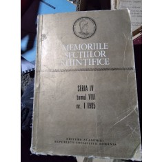Memoriile Sectiilor Stiintifice Seria IV tomul VIII nr. 1 1985