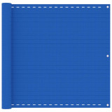VidaXL Paravan de balcon, albastru, 90x600 cm, HDPE