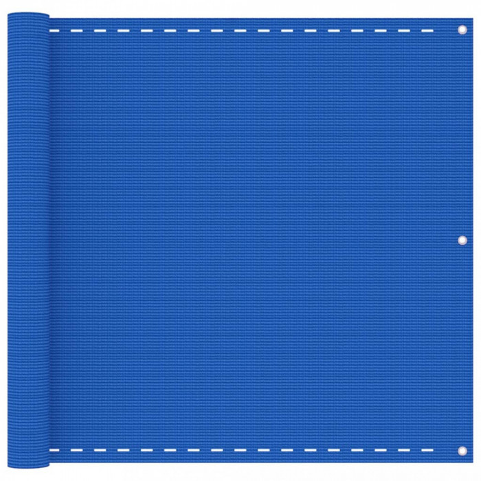 vidaXL Paravan de balcon, albastru, 90x600 cm, HDPE