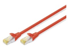 Patch cord DIGITUS RJ45 S/FTP Cat 6a LSZH 10m roșu