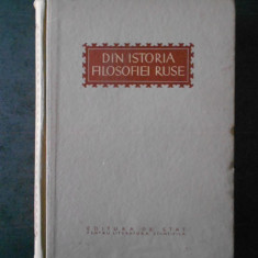 DIN ISTORIA FILOSOFIEI RUSE. CULEGERE DE STUDII (1953)
