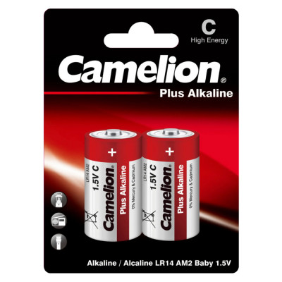 Baterii Alcaline C R14 1.5V Camelion PLUS Blister 2 foto