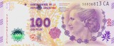 Bancnota Argentina 100 Pesos 2016 - P358 UNC (serie CA; comemorativa Eva Per&oacute;n)