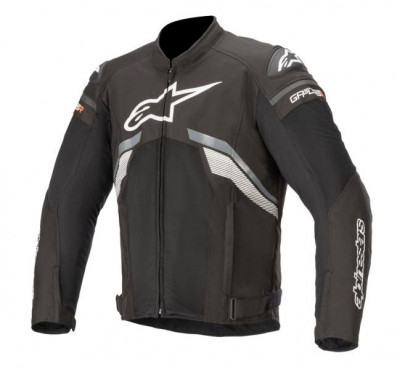 Geaca textil moto Alpinestars T-Gp Plus R V3 Air, negru/gri/alb, marime L foto