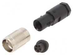 Conector M9 Mufă Mamă Aurită 5 Pin IP67 125V Pe Cablu