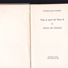 DUMITRU RADU POPESCU - PODUL DE GHEATA ( VOL 2 VIATA SI OPERA LUI TIRON B. )