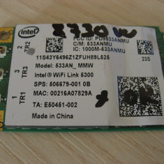 Placa wireless laptop HP EliteBook 8730w, Intel WiFi Link 5300, 506679-001