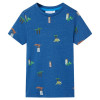 Tricou pentru copii, albastru &icirc;nchis melanj, 92, vidaXL