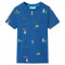 Tricou pentru copii, albastru &icirc;nchis melanj, 92