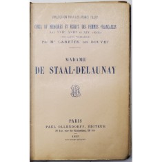 MADAME DE STAAL - DELAUNAY , 1891