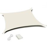 Prelata solara dreptunghiulara 200x300 cm, impermeabila, protectie UV, poliester 180g/mp, bej Household NewTrend