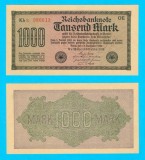 Germania (p#76) 1.000 Mark 1922 UNC &#039;Reichsbanknote&#039; serie: Kh 080612