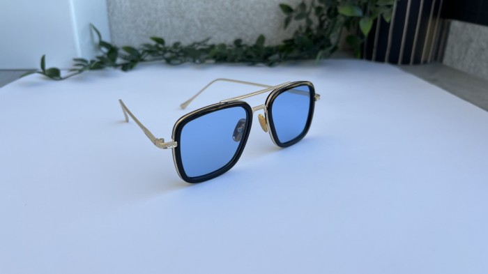 Ochelari de soare Dita Flight - Rama aurie Lentile albastre