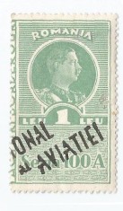 *Romania, lot 1106 cu 1 timbru fiscal de aviatie, 1936, MNH