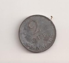 Moneda Danemarca - 2 Ore 1966