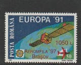 ROMANIA 1997 LP 1441 EXPOZITIA FILATELICA AEROMFILA 97 SUPRATIPAR MNH NESTAMP, Nestampilat