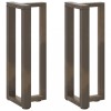 VidaXL Picioare de masă consolă &icirc;n formă de T, 2 buc., negru, 38x25x(72-73) cm, oțel