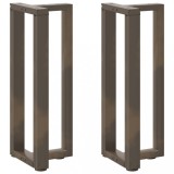 Cumpara ieftin Picioare de masă consolă &icirc;n formă de T, 2 buc., negru, 38x25x(72-73) cm, oțel