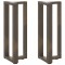 vidaXL Picioare de masă consolă &icirc;n formă de T, 2 buc., negru, 38x25x(72-73) cm, oțel