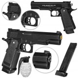 PISTOL COLT GOVERMENT OPS 45,PROPULSIE ARC PUTERNIC,CALIBRU 6MM,500 BILE,NOU!