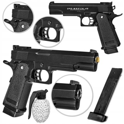 PISTOL COLT GOVERMENT OPS 45,PROPULSIE ARC PUTERNIC,CALIBRU 6MM,500 BILE,NOU! foto