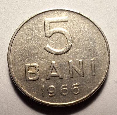 Moneda 5 bani 1966 (#2) foto