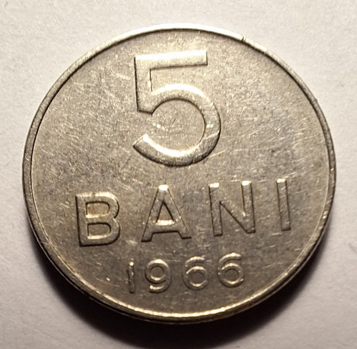 Moneda 5 bani 1966 (#2)