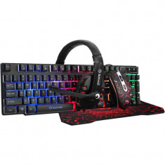 Kit tastatura si mouse Marvo Gaming Starter Kit 4 in 1 CM370 foto