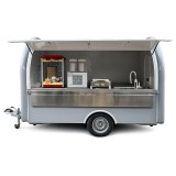Cumpara ieftin Bucatarie Mobila Tip Remorca Alimentara YT-6308 Complet Echipata 3000x2000x2500mm Gri Omologata
