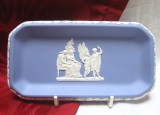 FARFURIE PORTELAN WEDGWOOD BLUE JASPERWARE ANGLIA DECOR SCENA MITOLOGICA 15.5 CM