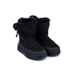 Ghete Fete Bibi Urban Boots Black Suede cu Blanita 26 EU, Negru, BIBI Shoes