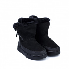 Ghete Fete Bibi Urban Boots Black Suede cu Blanita 35 EU