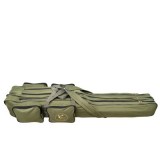 Geanta Lansete Pescuit Baracuda B18, 160cm, 3 Compartimente + 4 Buzunare Accesorii, Verde