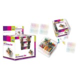 Set accesorii birou:agrafe,elastice,pioneze panou pluta, Jad