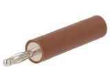 Adaptor Banană 2mm 10A 70VDC Maro