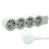 Bloc Multipriza Mobil Standard Revolution 4x2P+T 5m alb-gri