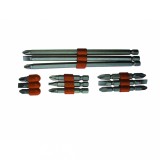 Set biti surubelnita cu 2 capete, 12 piese, otel CR-V, Gadget