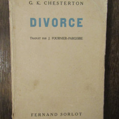 DIVORCE-G.K. CHESTERTON