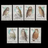 Baglyok (Bufnite) LP3680-3686 Ungaria 1984