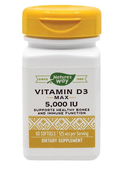 VITAMIN D3 MAX 5000UI 60CPS MOI