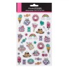 Autocolante Decorative Multicolor, Set 34 Bucăți, Modele Cu Glitter, Oem
